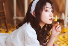 白裙美女清新文艺写真图片-套图岛