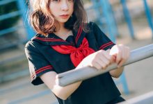 [Cosplay]疯猫ss – 室外JK [18P]-套图岛