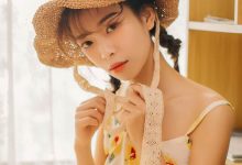 清新日系美女吊带裙私房图片-套图岛