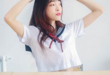 水手服美女白嫩诱人写真图片-套图岛