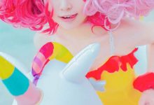 王者荣耀小乔夏日独角兽cos福利写真图片-套图岛