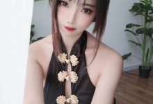 白嫩美少女鬼畜瑶 - 黑色短款旗袍 [35P1V-131MB]-套图岛