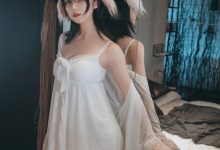 喵糖映画 VOL.139 白色私房睡裙-套图岛