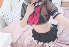 过期米线线喵 – 透明JK网袜-套图岛