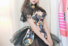 过期米线线喵 – 披肩小洋装-套图岛