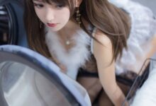 过期米线线喵 – 兔女仆 [58P 76M]-套图岛