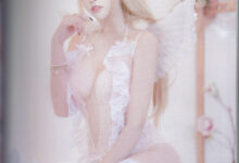 过期米线线喵 – 炽天使 实体扫描版 3分之1 [45P-130M]-套图岛