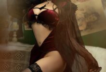 过期米线线喵 – 红丝绒旗袍[53P-86MB]-套图岛