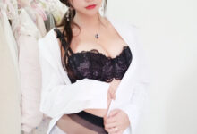 过期米线线喵 丝袜 黑丝眼镜 [8P 9M]-套图岛