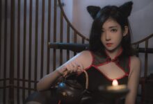 南桃 NO.006 - 黑丝旗袍[25P／32.4MB]-套图岛