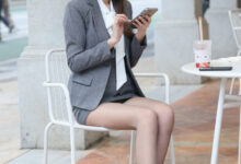 都市丽人 momo街拍作品 OL灰色肉丝 【645P1V-15.6GB】-套图岛