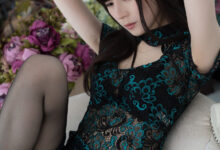 近卫丸子头 NO.003 – 旗袍蓝 [60P47M]-套图岛