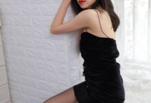 [IESS异思趣向] 2021.08.09 丝享家884：美子《黑色吊带裙》[99P／83.7MB]-套图岛