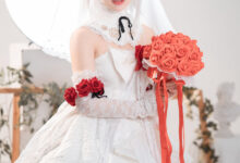 Coser面饼仙儿 – 德丽莎婚纱 [13P-90P]-套图岛