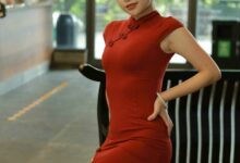 [IESS异思趣向] 2021.10.15 丝享家948：小婕《红色旗袍》[90P／120MB]-套图岛