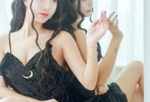 黑川 NO.020 小恶魔黑裙子-套图岛