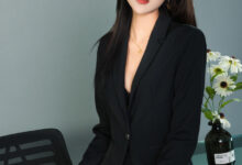 [Ligui丽柜] 2022.02.16 《乖巧的小秘书》菜菜 [55+1P-54M]-套图岛