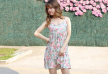 奈丝写真 NO.076 花朵儿吊带裙–高高 [33P+415M]-套图岛