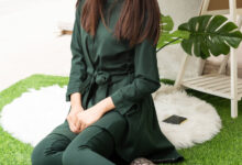 SIW斯文传媒 062 小香风墨绿纯棉气质小脚裤两件 - 甄真 [66P-235M]-套图岛