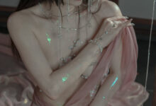 秋和柯基 - NO.60 粉 桃花神 [34P1V-639MB]-套图岛