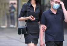 都市丽人高桃黑裙大长腿【123P+1V-3.84】-套图岛