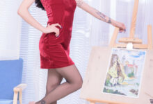 [SSA丝社]超清写真 NO.224 蓝色沙发上的妖艳红（上）[99P／1.17GB]-套图岛