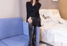 [BoBoSocks袜啵啵]NO.072 小甜豆-两双长靴、厚黑丝、厚肉丝[144P+1V／6.59GB]-套图岛