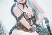 DJAWA Photo - Jeong Jenny  - Schwarz und Wei Katzenmädchen [34P-46.2MB]-套图岛