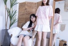 [BoBoSocks袜啵啵]NO.100 小甜豆与稚予-板鞋、肉丝、脚对脚互动剧情[132P+1V／6.13GB]-套图岛