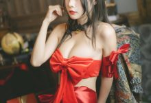 香草喵露露 - NO.42 杨枝甘露 红色丝带礼物 [54P1V-1.68GB]-套图岛