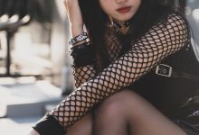 柒柒要乖哦 - NO.18 街拍黑皮裙 [17P-196MB]-套图岛