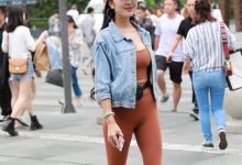 精选街拍作品 NO.0024 枣色紧身衣丰满模拍美女原图[407P／357MB]-套图岛