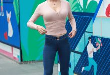 精选街拍作品 NO.0035 紧身牛仔红高丰满美女模拍高清图[447P／504MB]-套图岛