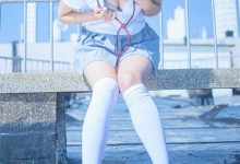 阿汐汐W NO.003 天台JK [40P-109MB]-套图岛