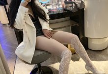 安乔乔儿(Nia乔乔) NO.019 — 白丝网袜包臀裙 [82P+1V-1.35G]-套图岛