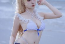 二佐Nisa - NO.138 碧蓝苏塞克斯泳装 [20P-99MB]-套图岛