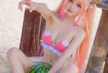 阿包也是兔娘 - 10月舰长图 龙女仆泳装 [23P-507MB]-套图岛