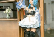 蠢沫沫 - 甘雨女仆 [14P-158MB]-套图岛