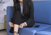 [BoBoSocks袜啵啵]NO.245 小甜豆-高跟鞋、短灰丝、半蹲镜头较多 [300P+1V／8.48GB]-套图岛