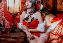 二佐Nisa - NO.151 碧蓝柴郡旗袍 [32P-591MB]-套图岛