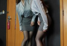 [IESS异思趣向] 2023.03.08 丝享家 1384 小婕《灰裙亮丝》[86P-94.8M]-套图岛