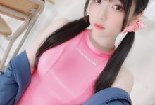 霜月shimo -  Pink Swimsuit 粉色泳装 [21P-100MB]-套图岛