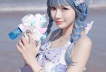 彩芸_Nebula - NO.01 渐变贝壳白紫 [15P-72MB]-套图岛