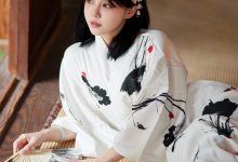 蛋黄酱 橘猫juju 水墨丹青和服写真 [28P-81MB]-套图岛