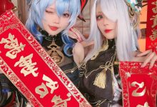 原神新春-甘雨申鹤海灯节双人[31P+8V-123MB]-套图岛