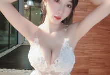 小玉吃果冻 - 白色蕾丝镂空[12P-45MB]-套图岛