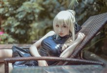 腐团儿 NO.002 黑saber泳装_第二弹阿尔托莉雅alter [12P-115MB]-套图岛