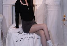 甜予摄影 NO.016 小野-皮鞋、白棉袜、油亮灰丝[130P+2V／9.89GB]-套图岛