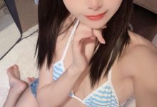 布丁大法 - 蓝白条纹喵[26P+9V-268MB]-套图岛