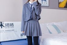 [BoBoSocks袜啵啵[NO.402 糯米-皮鞋、厚黑丝、学院jk[140P+1V／6.29GB]-套图岛